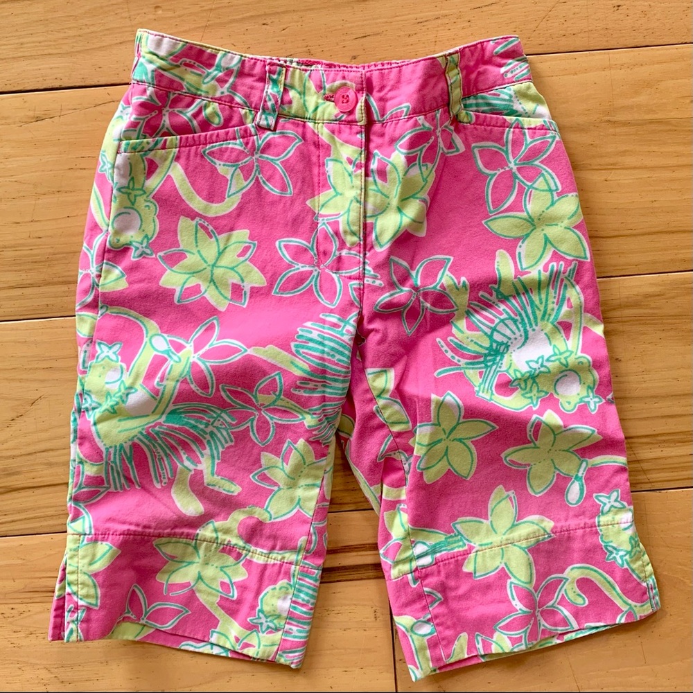 Lilly Pulitzer girls shorts capri 2t never worn